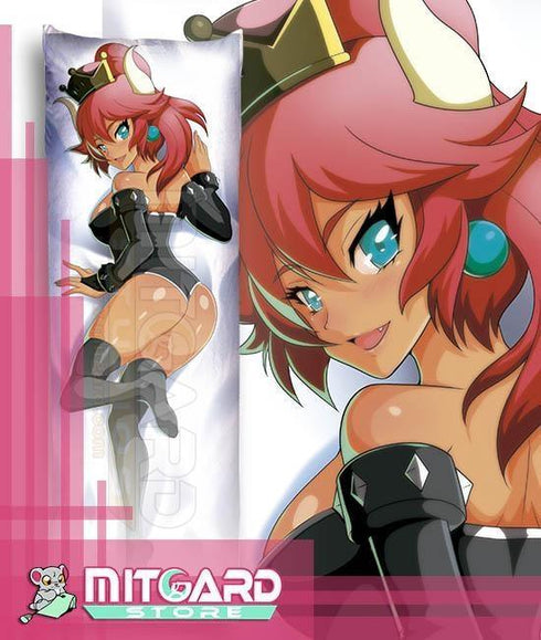 SUPER MARIO Bowsette | Princess Bowser | Red hair | NSFW Body pillow case Dakimakura - 6